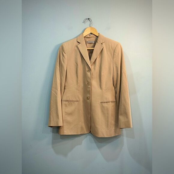 Tan Valerie Stevens Jacket Size 8P EUC - Picture 4 of 7